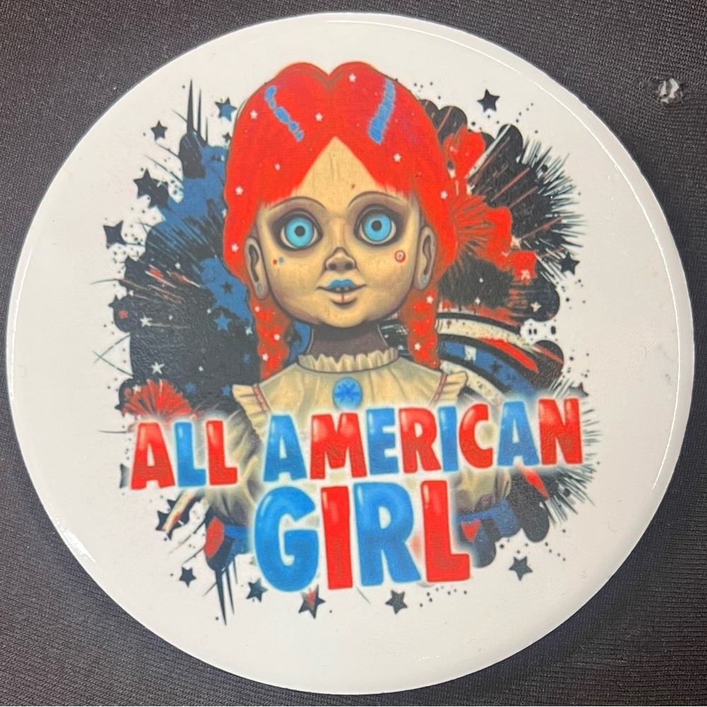 ALL AMERICAN GIRL - Personalized Ceramic Coasters That Say It All! (2 Piece)